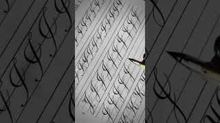 Learn a different style of writing... Pointed pen calligraphy... practice makes process