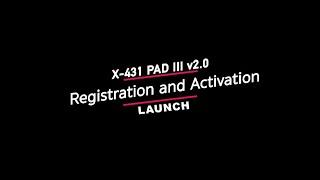 LAUNCH X-431 PAD III V2.0 - Registration & Activation | CAS