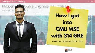 What you need to get CMU Master of Software Engineering (MSE) Admit Ft. AmanSharma | ScholarStrategy