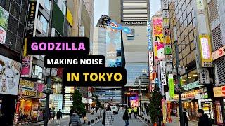 Godzilla is making noise in TOKYO