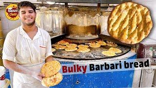 Professional dough maker boy  Bulky Barbari bread  iranian bread