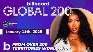 Billboard Global 200 Singles of This Week (January 11th, 2025)