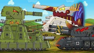 KV-44-M2 and RAMONS encounter: Legendary Battle - Cartoons about tanks