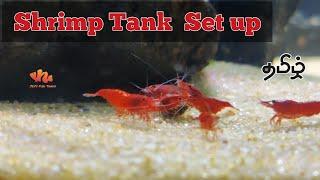 My Cheap & Simple Shrimp Tank Set Up - Tamil | Jey's Fish Tanks