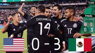 Estados Unidos 0 - 3 Mexico Tv Azteca amistoso 2019