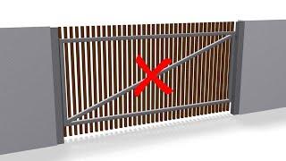 Stop a gate sagging without using an ugly cross brace