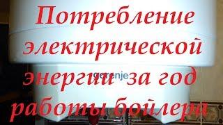 Потребление бойлера 50л. за год работы. Как снизить расходы.