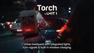 Torch by UNIT 1: an urban backpack with integrated lights