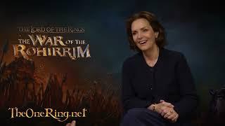 Philippa Boyens at The Lord of the Rings: The War of the Rohirrim premiere press junket.