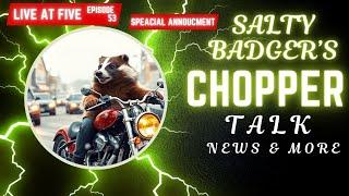 LIVE at FIVE (somewhere) Motorcycle News & More On  Super Sunday! w/ Salty Badger #53 #live