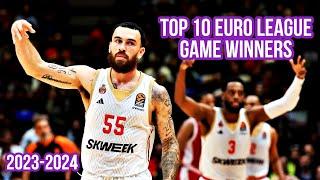 TOP 10 EUROLEAGUE GAME WINNERS 23-24!