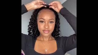 New Fashion Headband Wigs, Beginner Friendly Human Hair Wigs for Black Girl