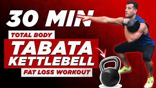 30-Minute Tabata Kettlebell Workout To Burn Fat | BJ Gaddour