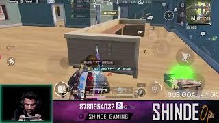 BGMI 1V4 Easyyyy || SHINDE LEGEND GAMING || BGMI #bgmilive #1vs4