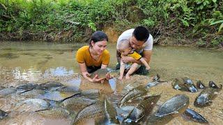 Live in the forest for 2 years, Harvest Fish, Forest Fruits, Jackfruit, Smoked Duck goes market sell