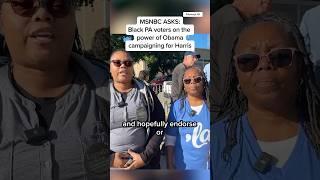 MSNBC ASKS: Black PA voters on the power of Obama campaigning for Harris