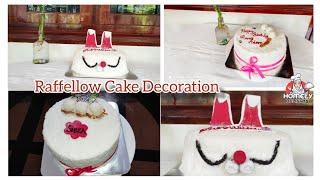 Raffellow Cake Decoration|1kg Coconut Cake Decoration Idea for Beginners|homely delights|