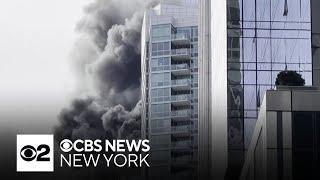 Fire breaks out on roof of Hudson Yards apartment building