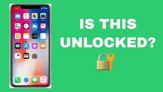 How to check if an iPhone is unlocked? 