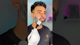  *MAJOR* Transformation on GREY Beard! ASMR Sounds Of A Shave | Beard Grooming At Home  #shorts