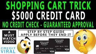 Secret Shopping Cart Trick Credit Card | No Credit Check Needed | Guaranteed Approval