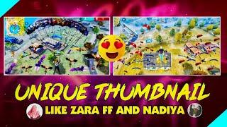 UNIQUE THUMBNAIL  EDITING TUTORIAL LIKE ZARA FF AND NADIYA  #editing @EditWithTarun