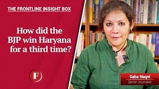 How did the BJP win Haryana for a third time?