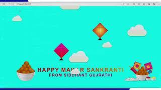 MakarSankranti Wishes | HTML + CSS CODE | LINK IN DESCRIPTION