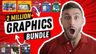 2 Million+ Editable Graphics Design Bundle Low Price 2023 | Life Time Access