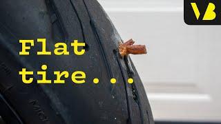 How to get (and fix) a punctured motorcycle tire