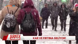 Kar ve fırtına geliyor!