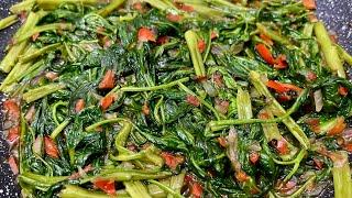 Cara Masak Kangkung Berlado Sedap & Enak | Stir-Fry Water Spinach Recipe