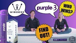 NEW Purple.3 Hyrbid Mattress vs Winkbeds Luxury Firm Mattress Comparison 2019