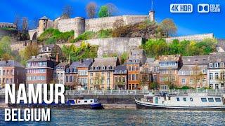 Discover Namur City At The River Meuse -  Belgium [4K HDR] Walking Tour