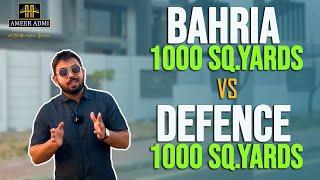 Bahria 1000 SQ Yards vs Defence 1000 SQ Yards