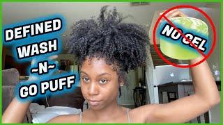 MY NO GEL WASH AND GOOO TYPE 4A- 4B DEFINED NATURAL HAIR PUFF