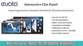 Evota Interactive Flat Panel Android 11 | Evota interactive touch display | Interactive Flat Panel