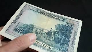 Banknote Encyclopedia: SPAIN 100 Pesetas (1928)