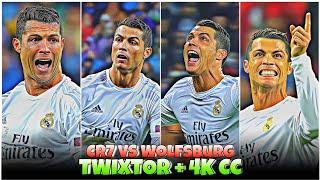 Cristiano Ronaldo Vs Wolfsburg Celebrating  - Best 4k Clips + CC High Quality For Editing #part24