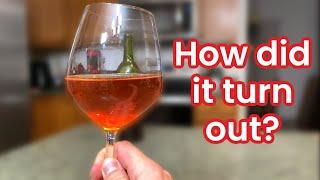 Homemade Strawberry Wine | Tasting and Review