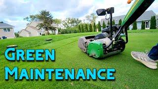 A Putting Green Mow | Discussing Maintenance for a Back Yard Golf Course