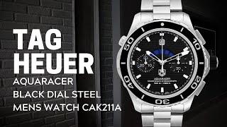 Tag Heuer Aquaracer Black Dial Steel Mens Watch CAK211A Review | SwissWatchExpo