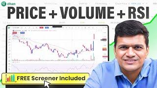 How to Create a Stock Screener Using Price + Volume + RSI (FREE Screener Included) | Dhan