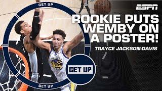  WAKE-UP CALL  Trayce Jackson-Davis POSTERIZES Victor Wembanyama  | Get Up