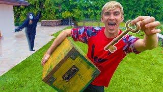 Rebecca Zamolo Game Master Twin Chases Island Adventure Treasure Chest Found in Hawaii Jungle!!