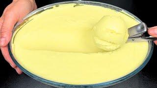 Just milk and lemons! The best lemon ice cream in 10 minutes! No-bake dessert!