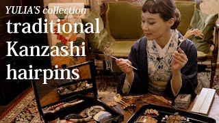 Antique kanzashi hairpins collection