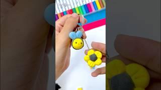 Honeybee keychain|You must try it#shorts #craft #artandcraft #diy #art #clay #howtomake #cute