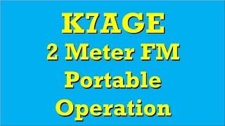 K7AGE Ham Radio 2M Portable in Gold Beach Or