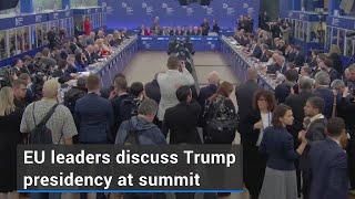 EU leaders discuss Trump presidency at Budapest summit